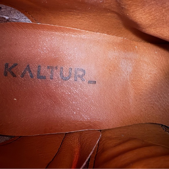 Women’s Kaltur Brown leather Platform Ankle Boots, S 39 - Picture 16 of 16